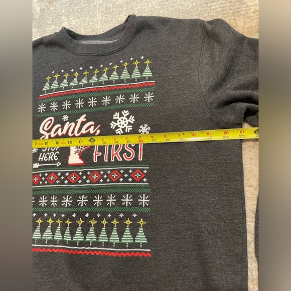 Christmas Crew Neck Gray Minnesota Pullover Sweatshirt Cozy Size Large EUC - Picture 6 of 6